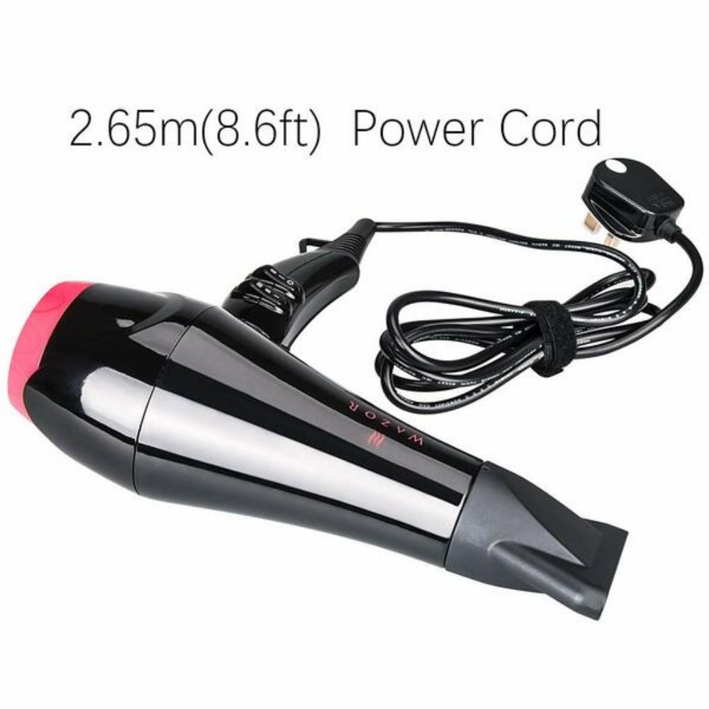 WAZOR Hair Dryer 1875W Ceramic Ionic Lightweight Powerful AC Low noise - Picture 5 of 8